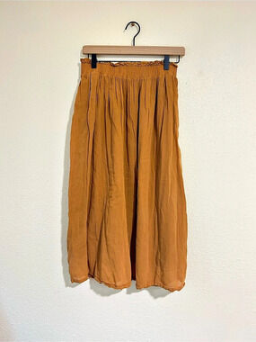 Orange H&M double layered skirt Size Medium